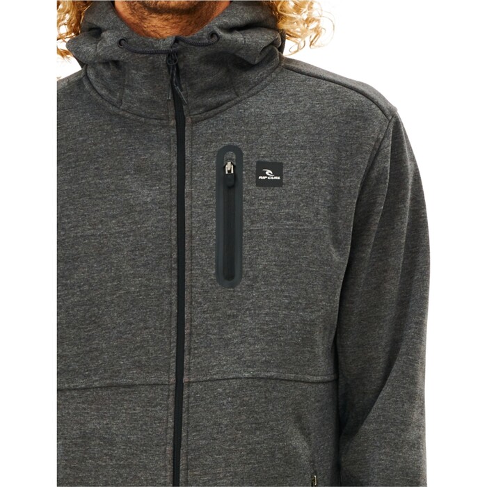 2024 Rip Curl Hombres Anti Series Salida A Travs De Fleece CFEDB9 - Charcoal Marle